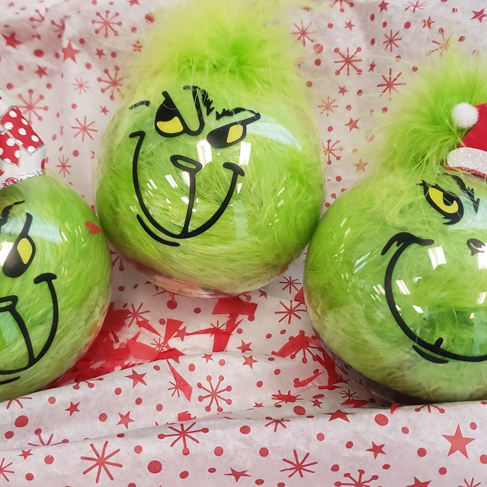 Grinch Christmas Ornaments.